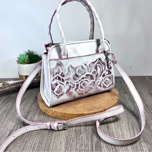 Patricia Nash | Leather Embossed Floral Crossbody Bag